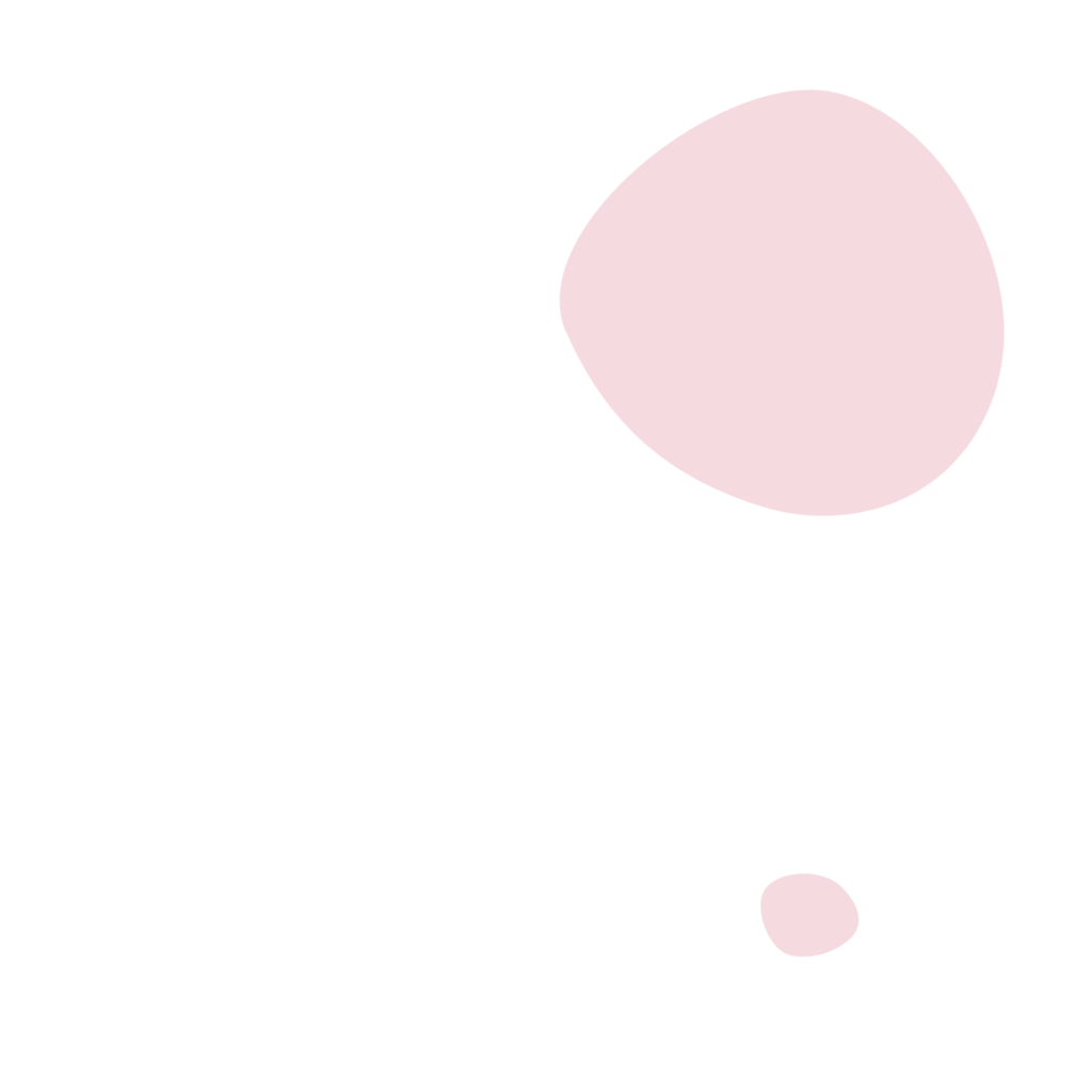 Illustration of two light pink blobs