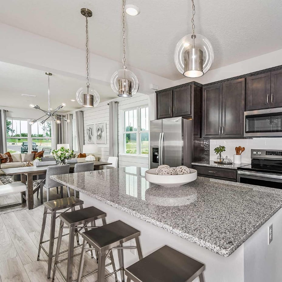 The kitchen of a home by Pulte Homes in Sunbridge community, St. Cloud, Florida in Metro Orlando